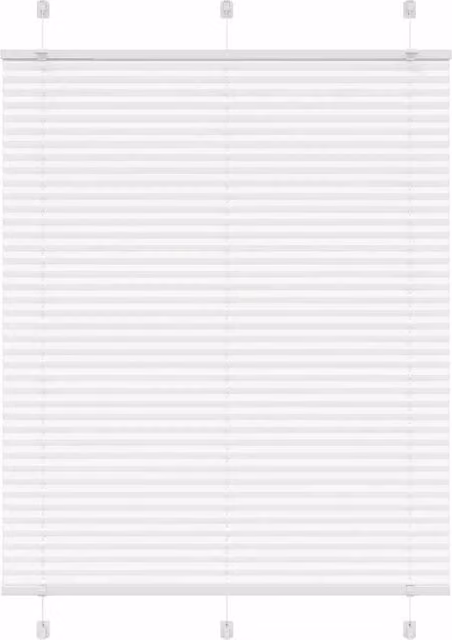 Berkfield Home Single Pleat Fabric Blind in White, W: 110 cm, H: 100 cm