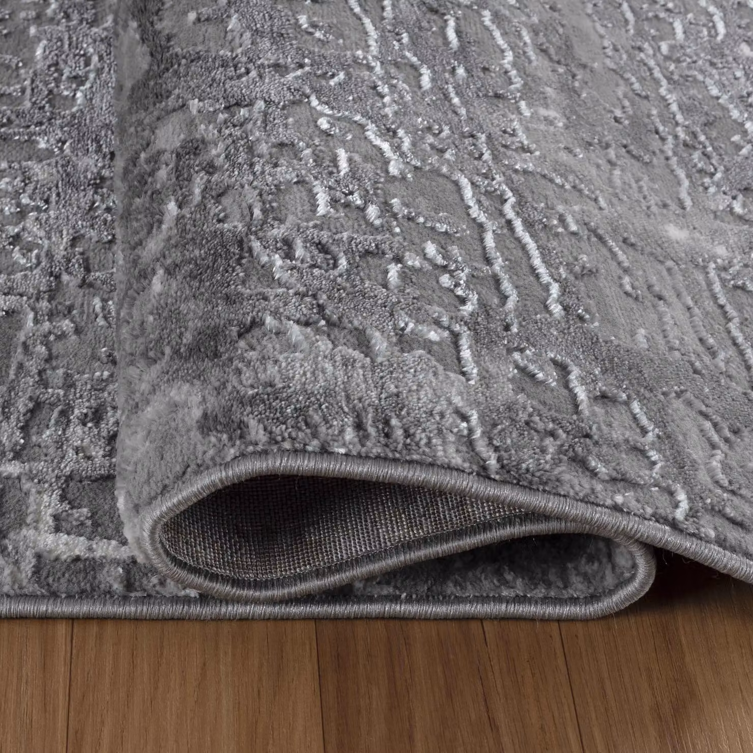 Desire Rugs Serenity Modern Abstract Grey Area Rug, W: 200 cm, L: 290 cm – 3