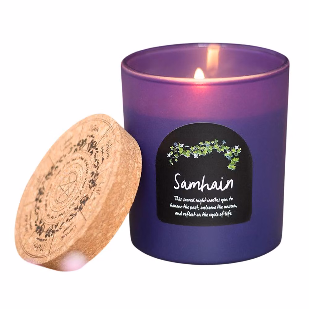 Something Different Pumpkin Spice Samhain Scented Candle in Purple – 2