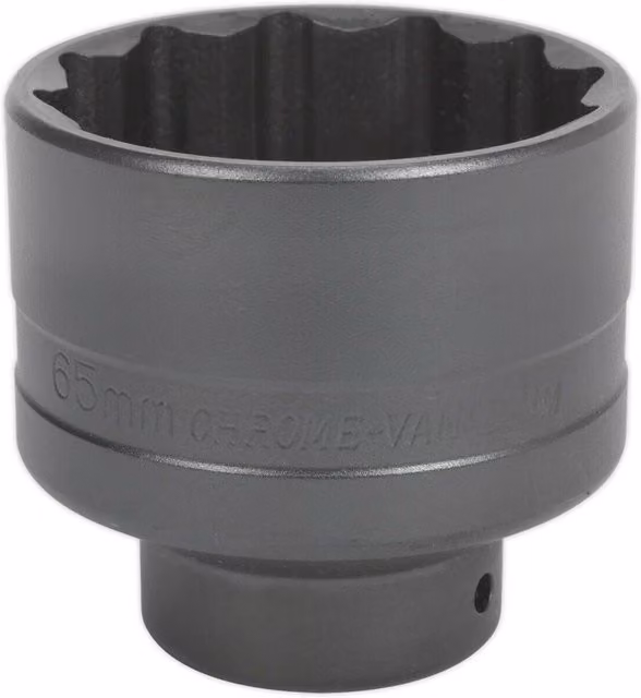 Loops 65mm 12 Point Impact Socket Bit with 3/4 inch Square Drive for Ford Transit Hub Nuts