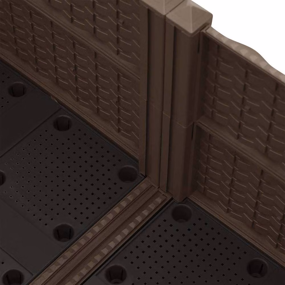 Berkfield Home Brown Polypropylene Raised Bed W: 80 cm, D: 80 cm, H: 38 cm – 3
