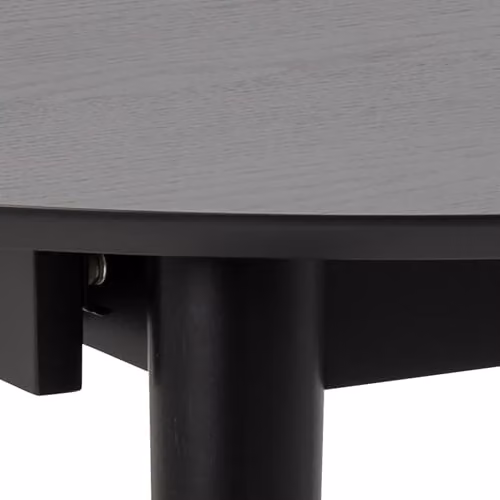 Furniture To Go Montreux Round Extending Dining Table and 4 Cassandra Dining Chairs in Black – 4