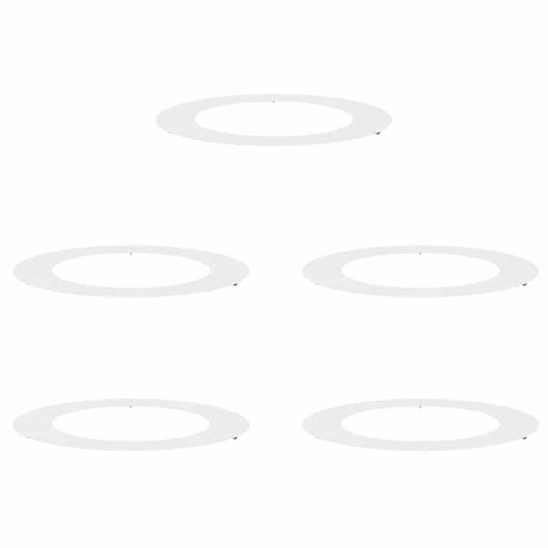 Berkfield Home Large Collapsible White Plastic Floor Planter Tub