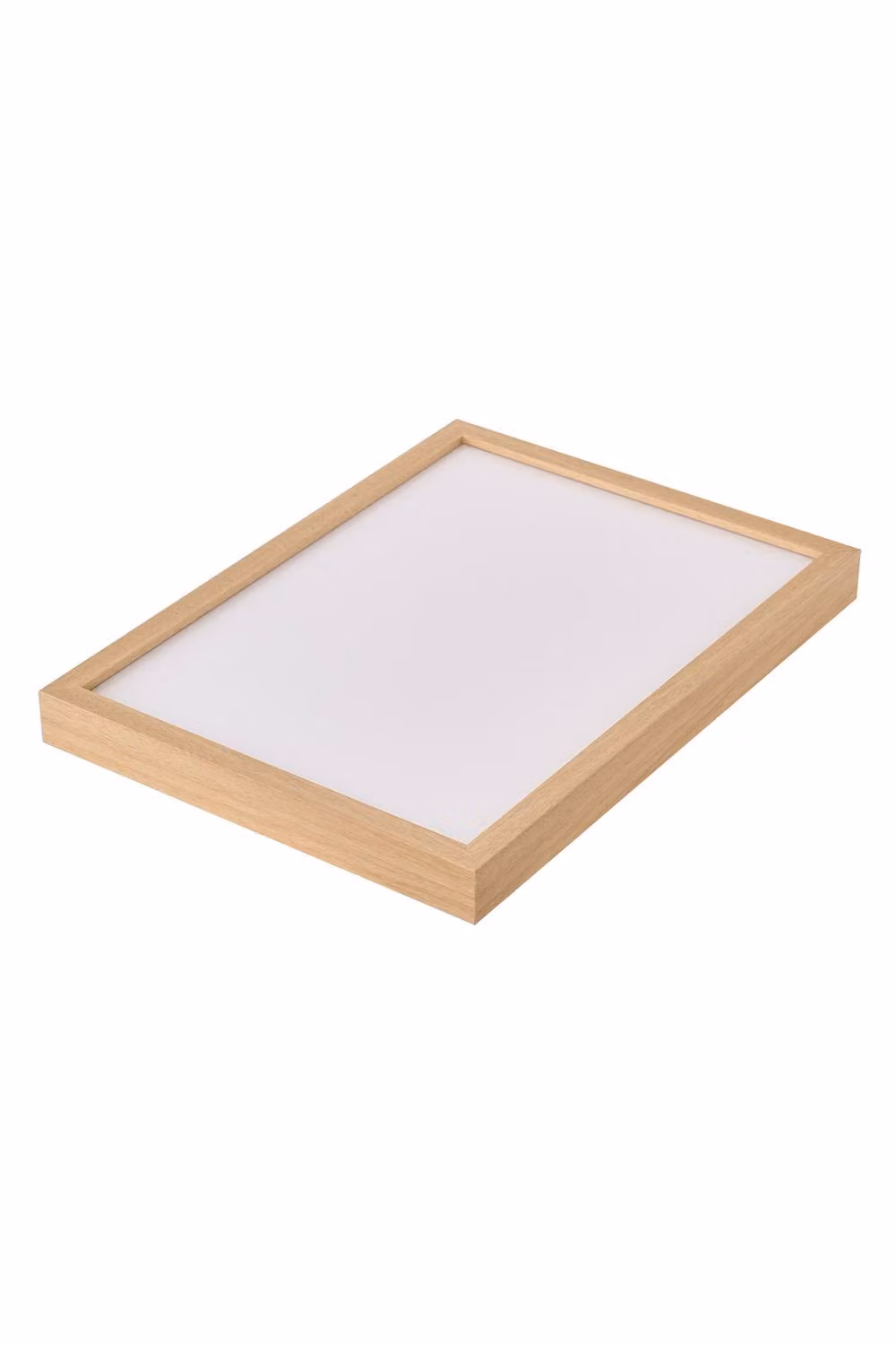 Living and Home Minimalist Single Rectangular Magnetic Wood Picture Photo Frame in Beige – 3