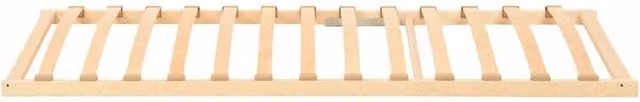 Berkfield Home Slatted Bed Base with 13 Wood Slats, Beige, W: 100 cm, L: 190 cm