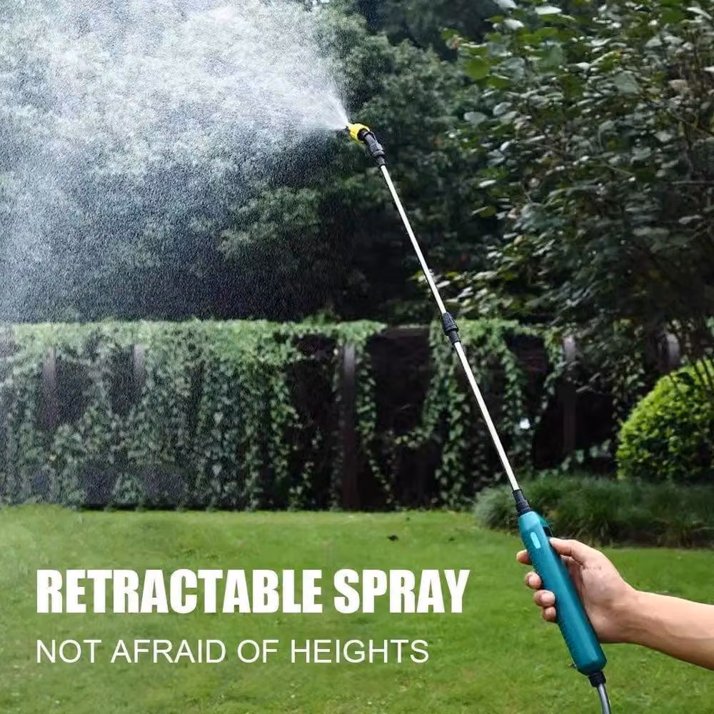 NESTLUNE 5L Electric Garden Pressure Sprayer with Rechargeable Battery in Green – 3