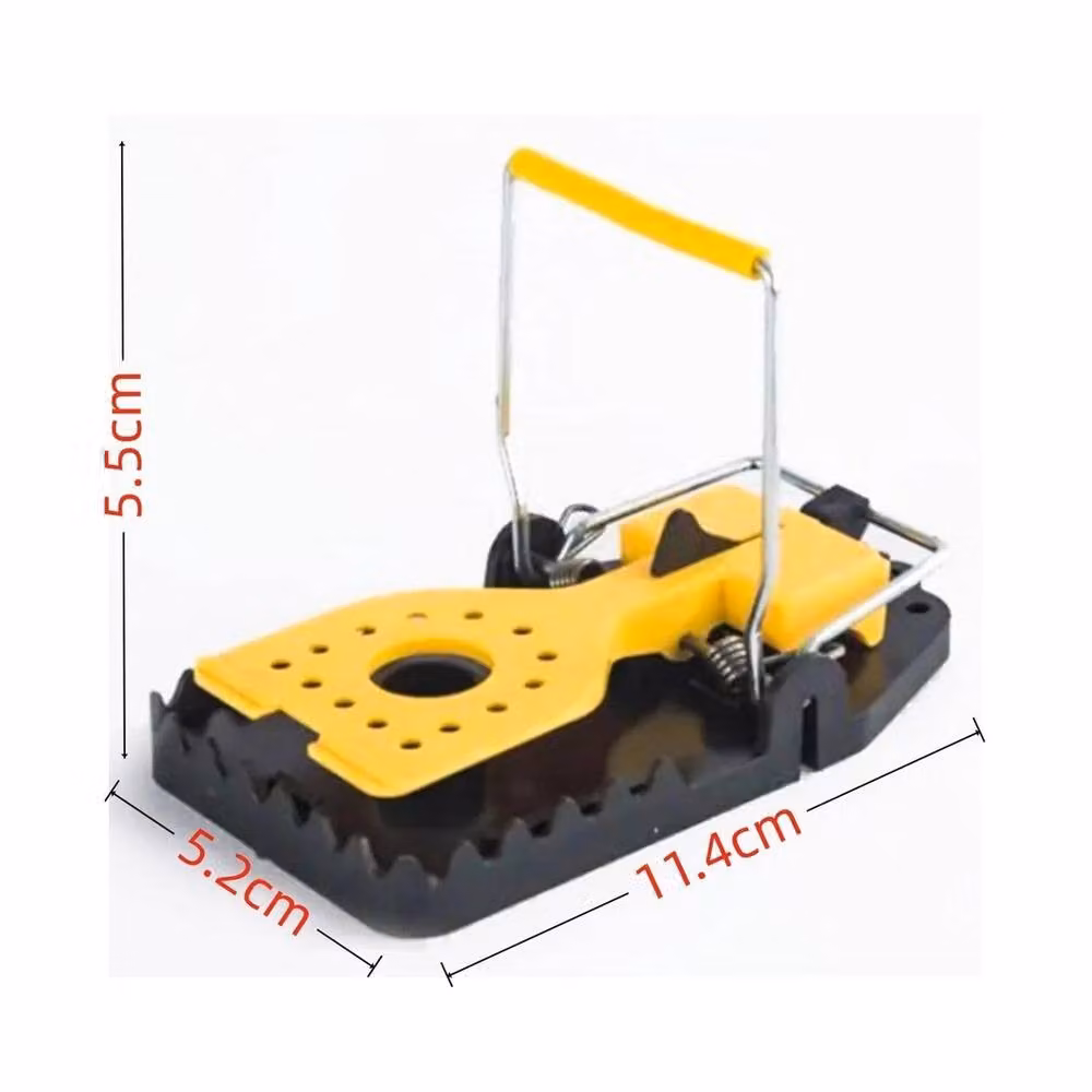 VOGREX 12 Pack Reusable Efficient Mouse Traps for Indoor and Outdoor Use in Yellow and Multicolour – 2