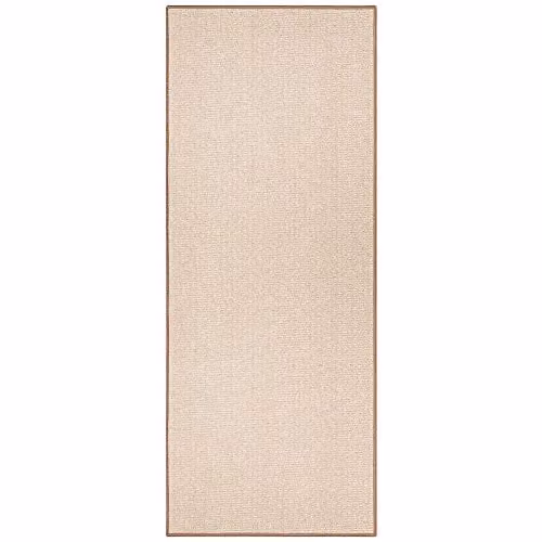 BT Carpet Bouclé Non-Slip Flat Weave Runner, Beige, W: 67 cm x L: 200 cm – 1