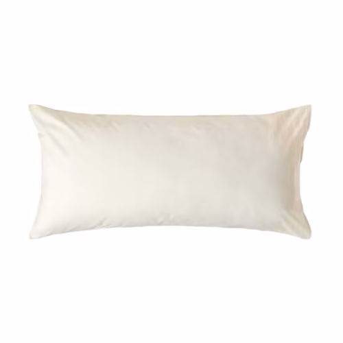 Homescapes Cream Egyptian Cotton Housewife Pillowcase, 200 TC Percale, King Size – 2
