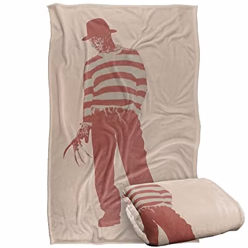 Warner Bros. Nightmare On Elm Street Freddy Fashion Silky Touch Super Soft Fleece Throw Blanket, Multicolour, W/D/H: 91 x 147 cm