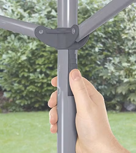 Addis 35m 3 Arm Rotary Washing Line in Grey with Ground Spike and Tension Adjustment – 2