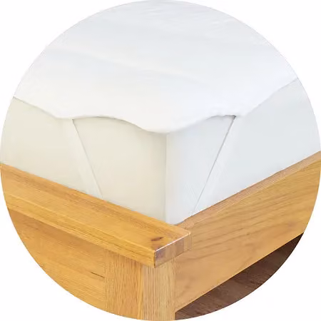 Early's of Witney Sateen Stripe Mattress Topper in White, Super King, 200 x 200 cm – 2