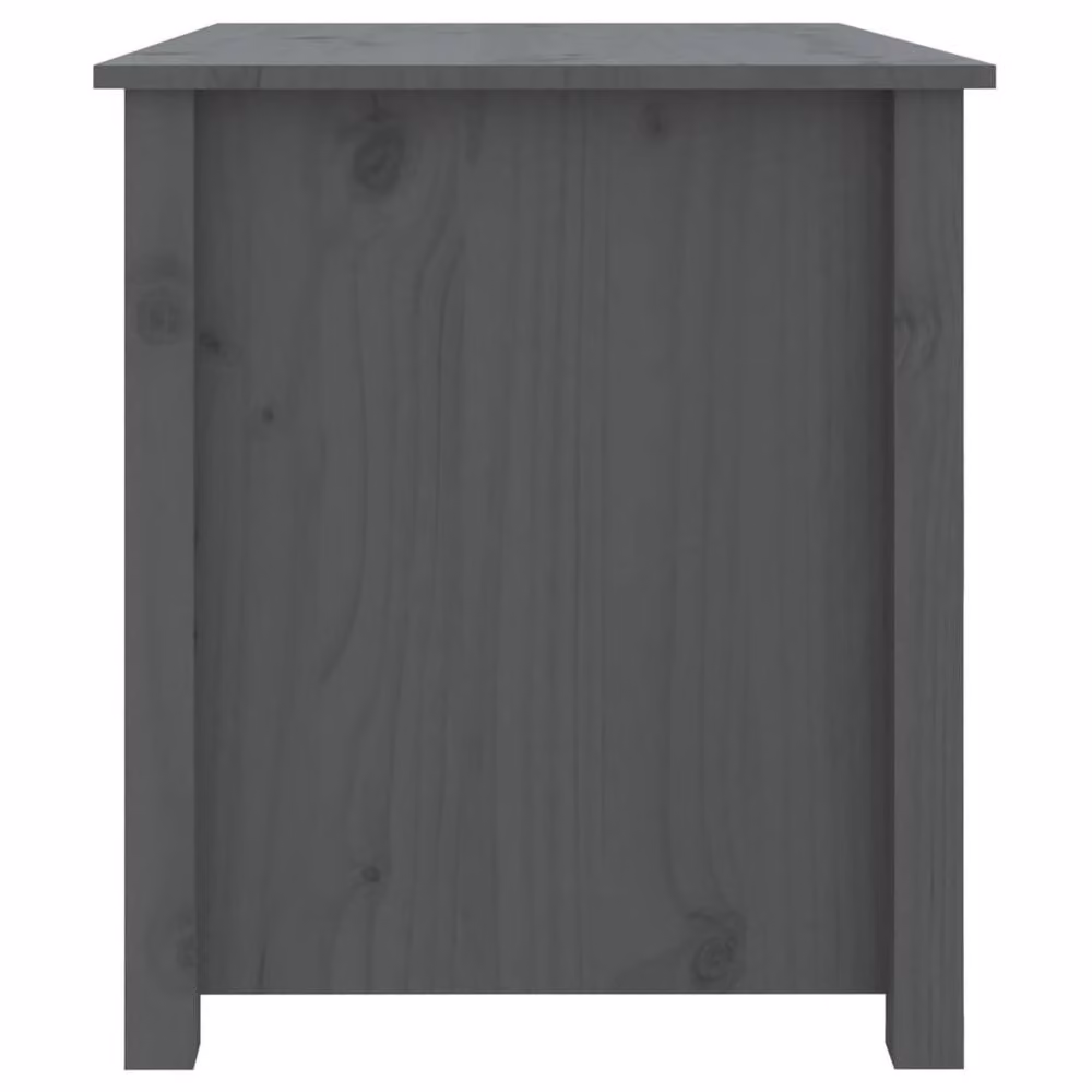 Berkfield Home Beautiful Grey Solid Wood Pine Coffee Table W/D/H: 71 x 49 x 55 cm – 3