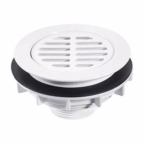 McAlpine White Plastic Round High-Flow Shower Waste SWHF1-WH