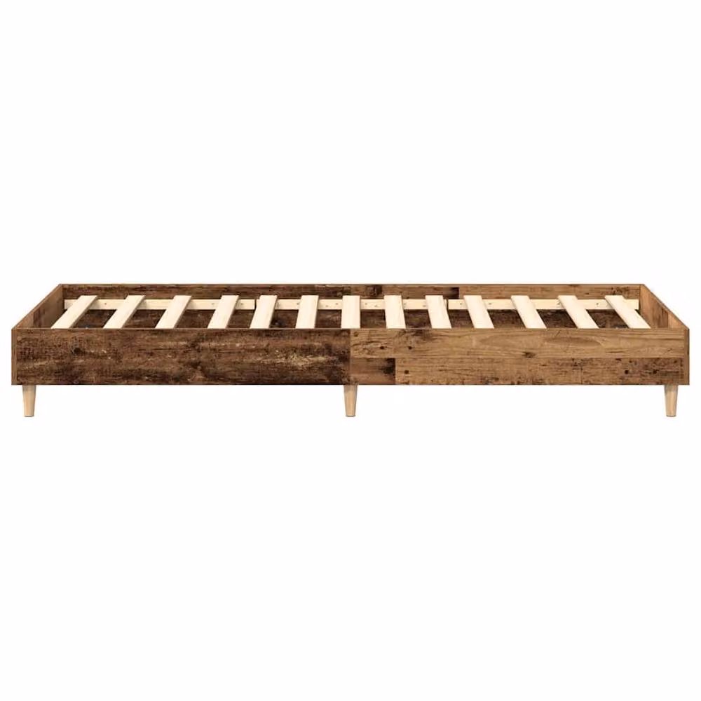 Berkfield Home Bed Frame in Brown Engineered Wood, W/D/H: 100 x 200 cm – 3