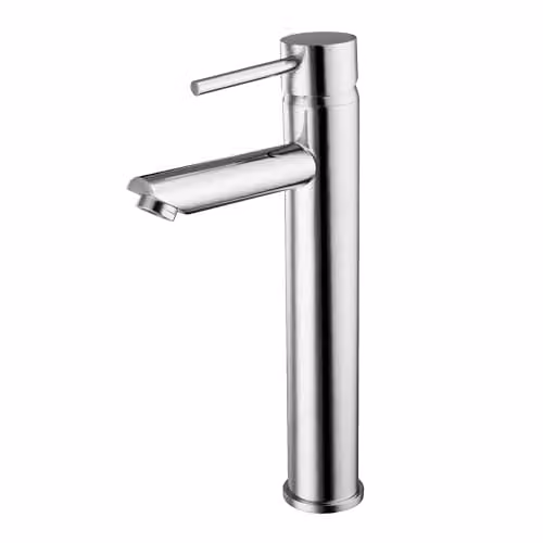 Nuie FJ319 Modern Kitchen Single Lever Sink Mixer with Straight Spout, Chrome, W/D/H: 5.2 x 300 x 156 mm