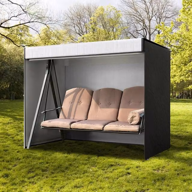 Kelvenix Waterproof 2-3 Seater Outdoor Swing Cover in Black – 1