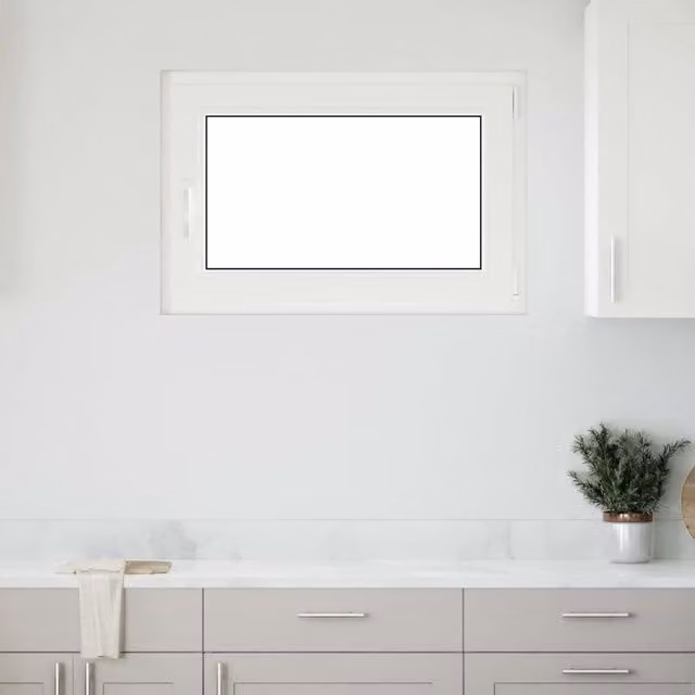 Berkfield Home RISOR White Plastic Basement Tilt and Turn Window, DIN Right, W: 90 cm, H: 70 cm
