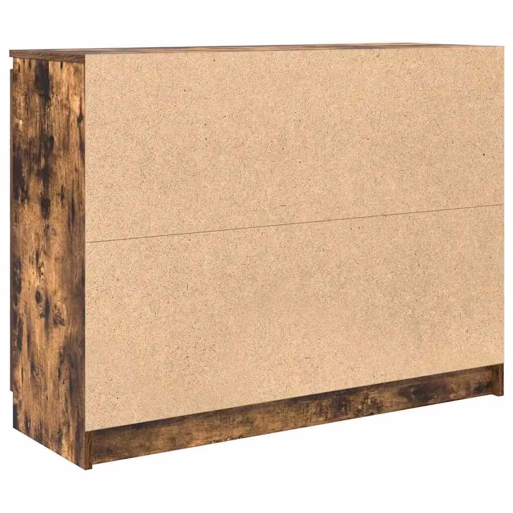 Berkfield Home Smoked Oak Sideboard with Drawers in Brown, W/D/H: 100.5 x 35 x 76 cm – 5