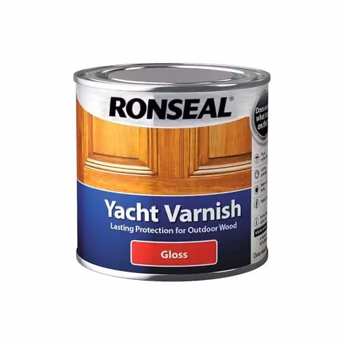 Ronseal Yacht Varnish Gloss Clear Weatherproof 250ml