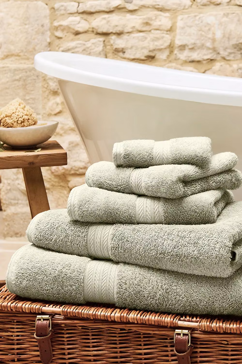 CHRISTY Renaissance Luxury 675GSM Egyptian Cotton Towel in Pale Green – 4