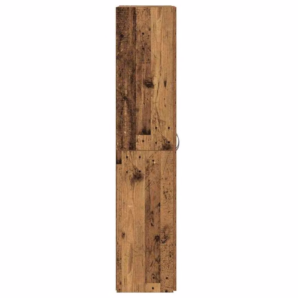 Berkfield Home Old Wood Highboard in Brown, W/D/H: 60 x 32 x 153 cm – 4