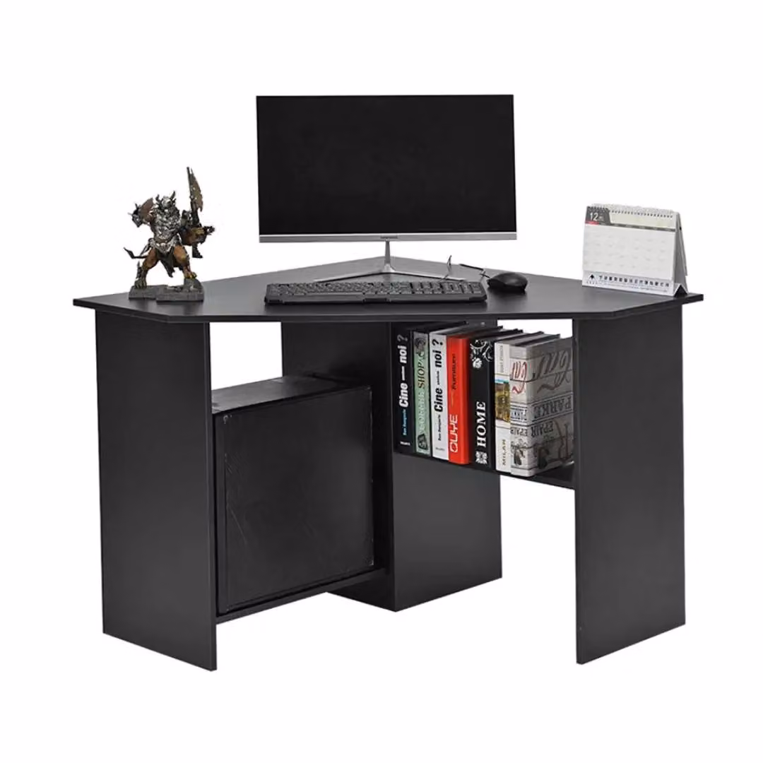 EONLION Modern Black Corner Computer Desk for Home Office – 3