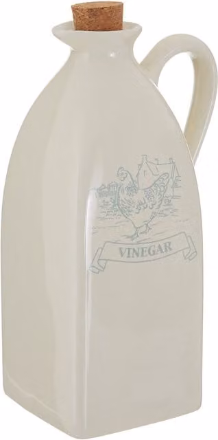 Orsina Ceramic Vinegar Jug with Stopper in Blue and Beige