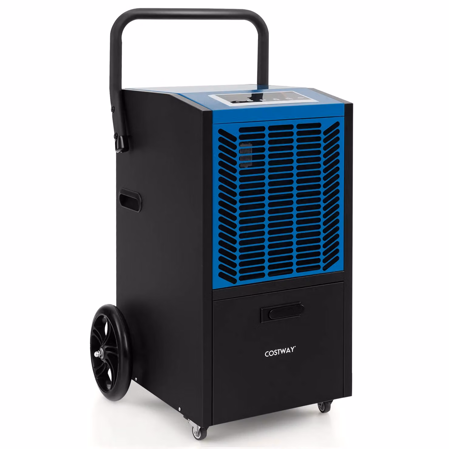 Gymax 66L Commercial Crawl Space Dehumidifier with Pump, Blue – 9