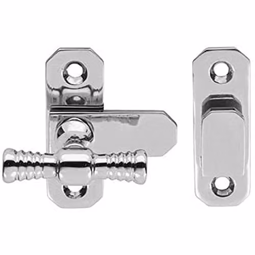 Loops Polished Chrome Window T-Handle Fastener Cabinet Door Knob