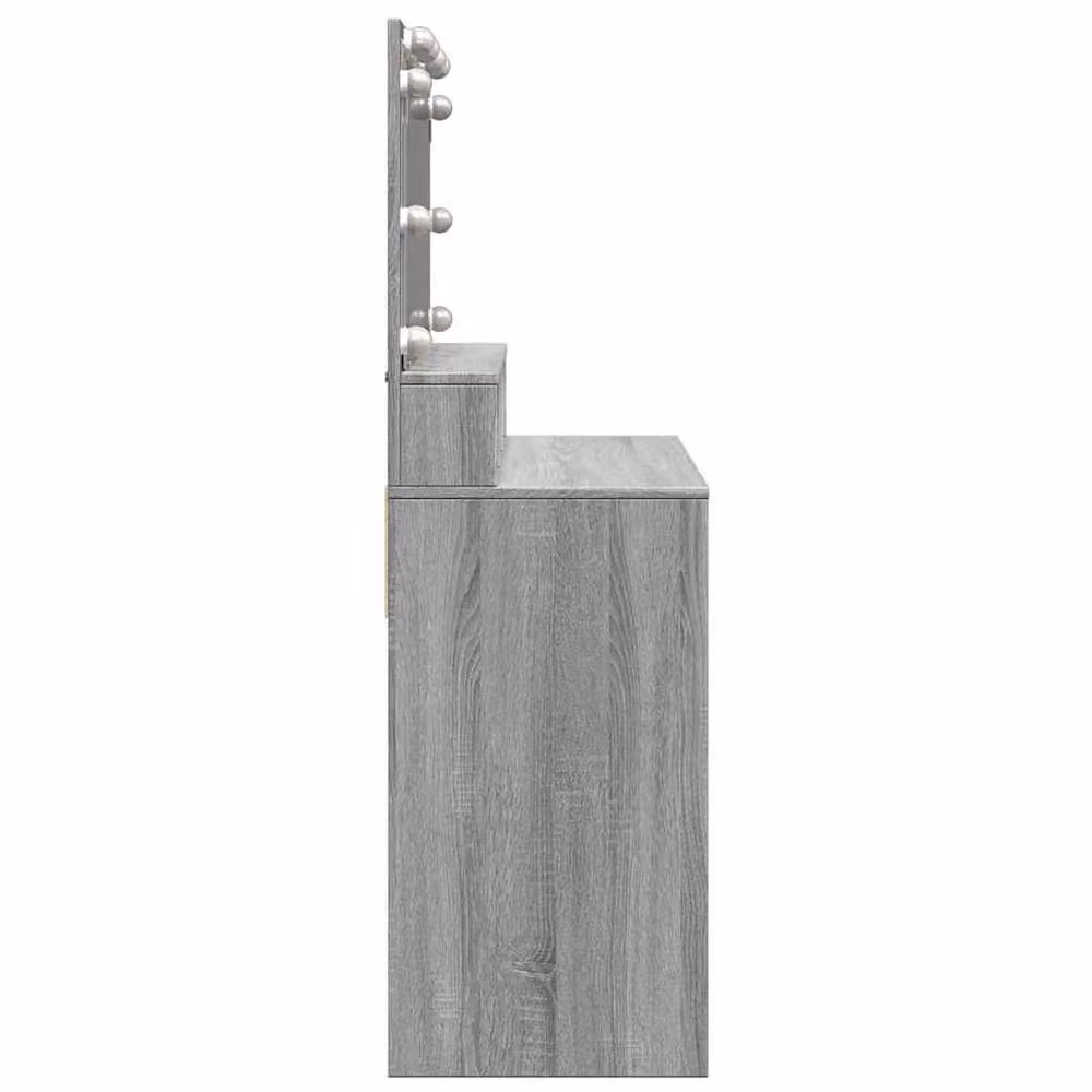 Berkfield Home Modern LED Dressing Table in Grey Sonoma, W: 80 cm, D: 41 cm, H: 134.5 cm – 4