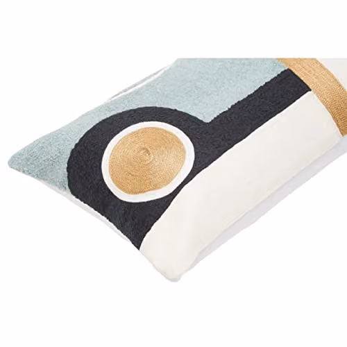 Orsina Multicolour Abstract Rectangular Cushion with Graphic Modern Design – 2