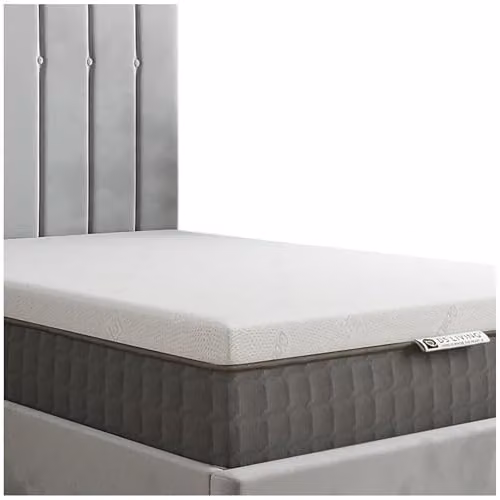 DS Living White Orthopaedic Memory Foam Mattress Topper, Super King – 1