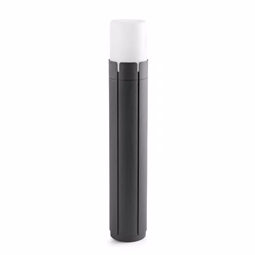 Netlighting Tram Modern Outdoor Bollard Light, Aluminium and Plastic, IP65, E27, White or Grey