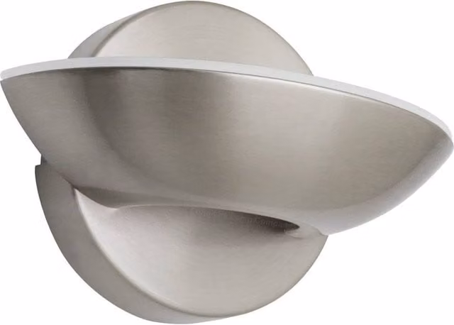 SPETLEK Modern Round LED Wall Light in Chrome with 9W Warm White 3000K Output – 1