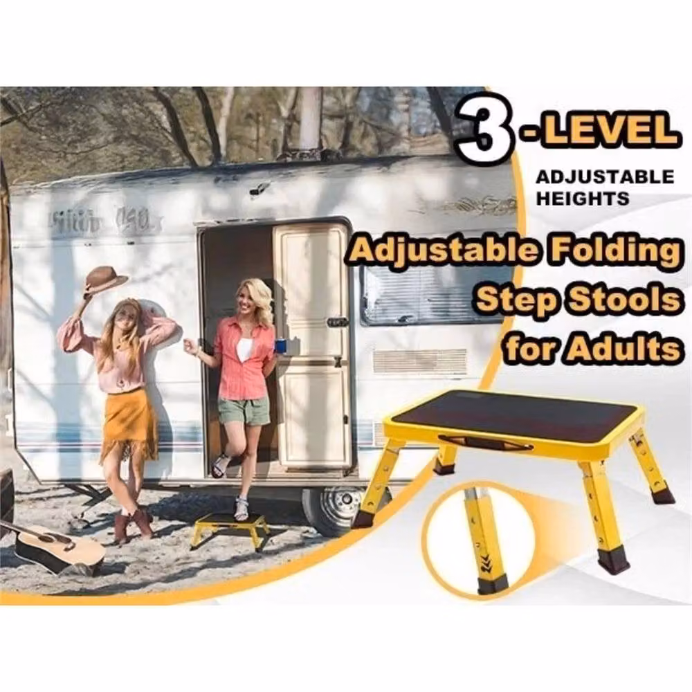 Nordara Heavy Duty Non Slip Step Stool in Yellow – 5
