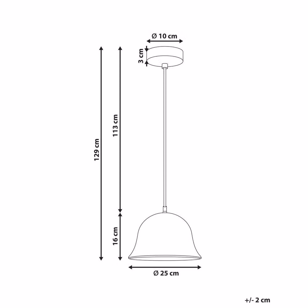 Wyld and Coco Brown Mango Wood Round Bell Shade Pendant Lamp – 3