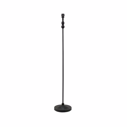 ValueLights Maggie Modern Metal Candlestick Slim Floor Lamp Base in Black