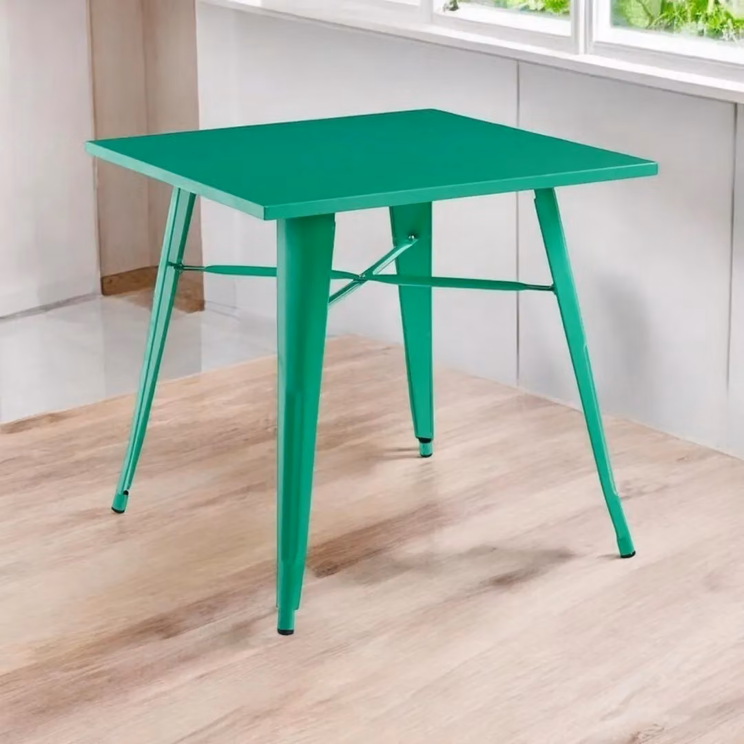 Minster Green Metal Garden Bar Table, W: 80 cm, D: 80 cm, H: 76 cm – 3