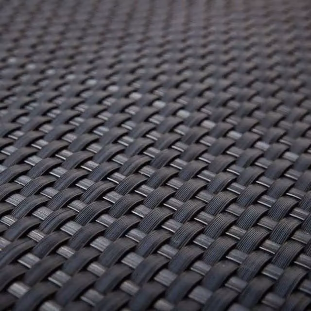 Primrose Artificial Rattan Weave Balcony Screening Roll in Grey