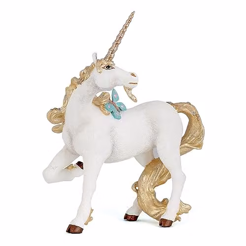 Papo Enchanted World Collection Realistic White and Multicolour Unicorn Figure