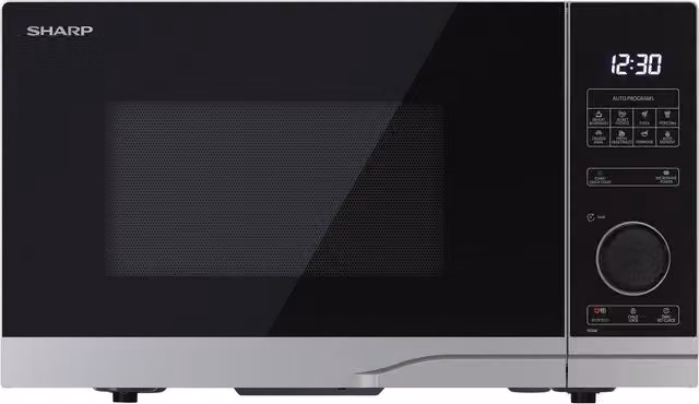 Sharp 20L 900W Solo Countertop Microwave in Silver