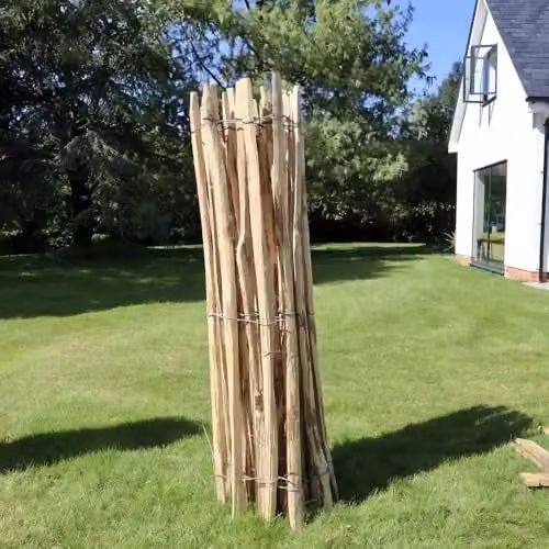 Access Garden Products Woven Chestnut Wood Mat in Brown, L: 5 m x H: 0.9 m – 2