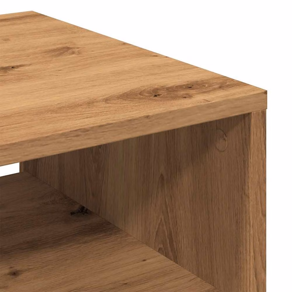 Berkfield Home Artisan Oak Coffee Table, Brown, W/D/H: 40 x 40 x 43 cm – 5
