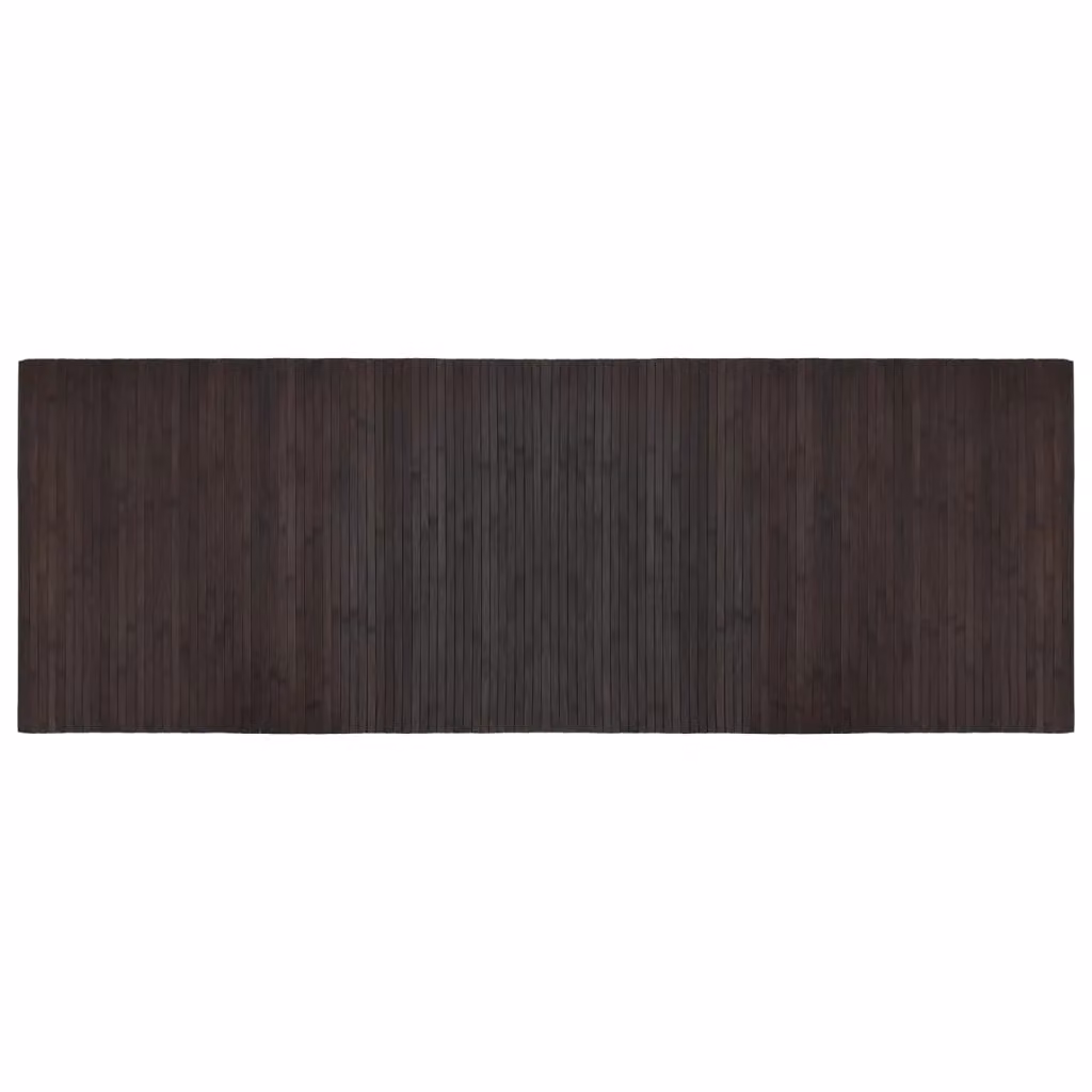 Berkfield Home Rectangular Bamboo Rug in Dark Brown, W: 70 cm, L: 200 cm – 2