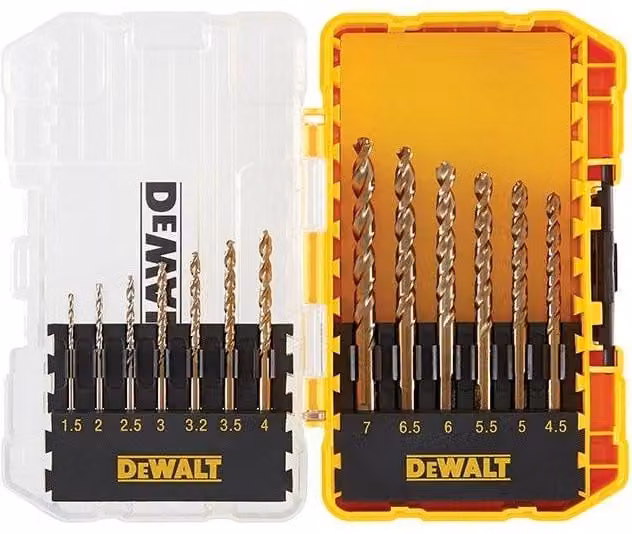 DeWalt DT70710 Extreme 2 Metal Twist Drill Set, 13 Piece, Yellow and Multicolour – 1