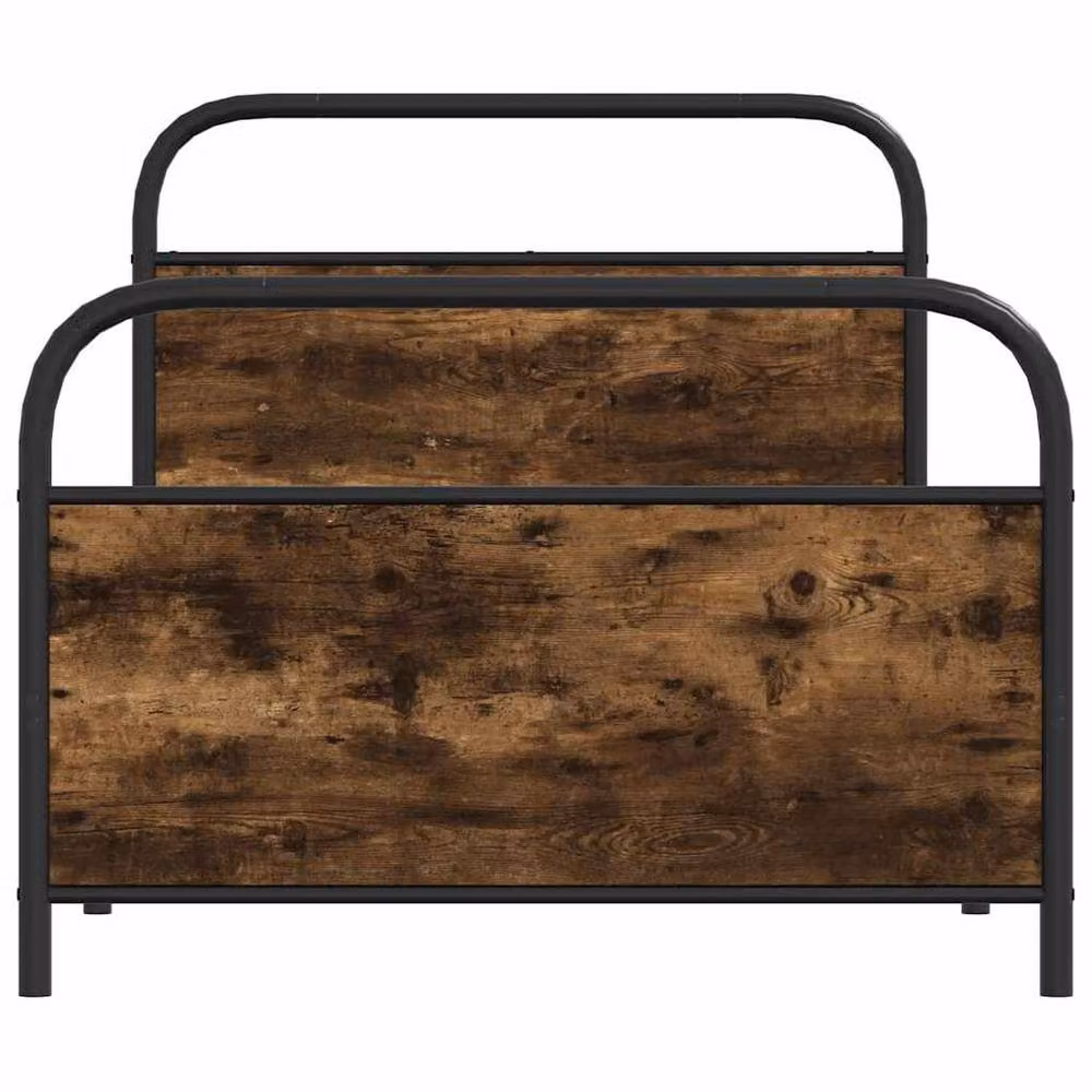 Berkfield Home Smoked Oak Bed Frame with Drawers in Brown, W/D/H: 100 x 190 cm – 4