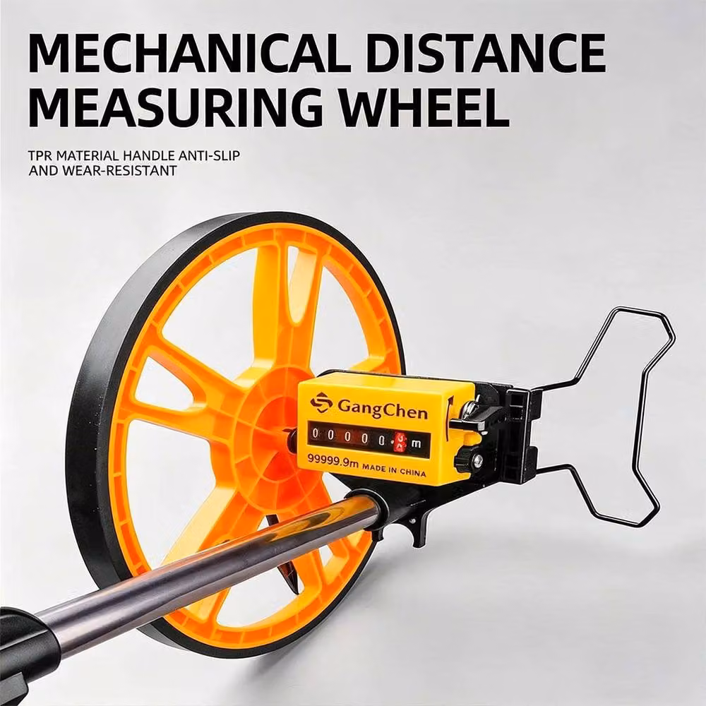 Ventryn Distance Measuring Wheel Walking Surveyor Land Meter in Yellow – 3