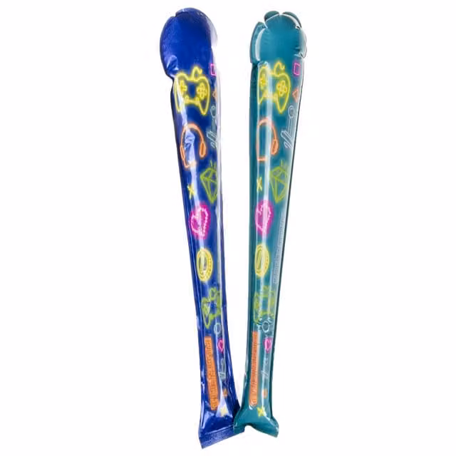 LG-Imports Single Gamer Print Self-Inflating Bat in White and Multicolour