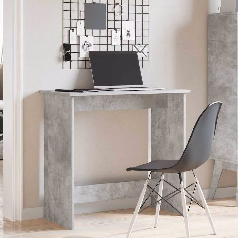 Berkfield Home Writing Desk in Grey Concrete, W/D/H: 80 x 40 x 75 cm – 2